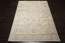 Multi Size Aqua Rust Ivory Color Machine Made Persian Polypropylene Traditional Oriental Rug