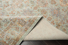 Multi Size Aqua Rust Ivory Color Machine Made Persian Polypropylene Traditional Oriental Rug