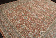 Multi Size Rust Ivory Aqua Color Machine Made Persian Polypropylene Traditional Oriental Rug