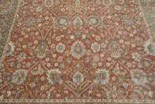 Multi Size Rust Ivory Aqua Color Machine Made Persian Polypropylene Traditional Oriental Rug