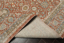 Multi Size Rust Ivory Aqua Color Machine Made Persian Polypropylene Traditional Oriental Rug