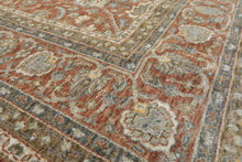 Multi Size Rust Ivory Aqua Color Machine Made Persian Polypropylene Traditional Oriental Rug