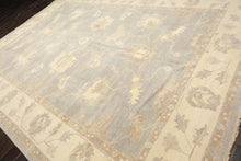 10x14 Gray, Ivory, Taupe Color Hand Knotted Oushak Wool Traditional Oriental Rug