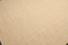Multi Size Beige Tan Color Hand Loomed Berber Wool Contemporary Oriental Rug