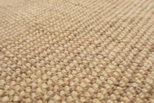 Multi Size Beige Tan Color Hand Loomed Berber Wool Contemporary Oriental Rug