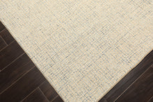 Multi Size Ivory Beige Blue Color Hand Loomed  Wool Contemporary Oriental Rug