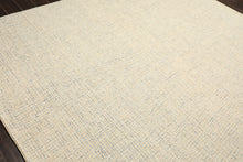 Multi Size Ivory Beige Blue Color Hand Loomed  Wool Contemporary Oriental Rug