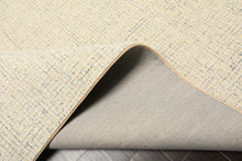 Multi Size Ivory Beige Blue Color Hand Loomed  Wool Contemporary Oriental Rug