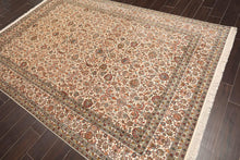6x9 Ivory, Tan Hand Knotted 100% Silk 400 KPSI Persian Traditional Oriental Area Rug - Oriental Rug Of Houston