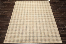 Multi Size Taupe Ivory Teal Color Hand Loomed  Wool Contemporary Oriental Rug