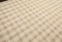 Multi Size Taupe Ivory Teal Color Hand Loomed  Wool Contemporary Oriental Rug