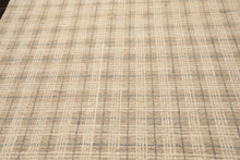 Multi Size Taupe Ivory Teal Color Hand Loomed  Wool Contemporary Oriental Rug