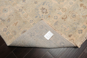 LoomBloom Beige Oushak Wool Rug LoomBloom Hand Knotted 8'11''x11'11''