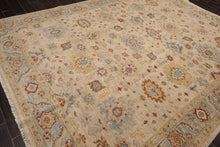 LoomBloom Beige Oushak Wool Rug LoomBloom Hand Knotted 9'1''x11'10''