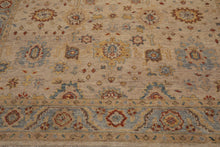 LoomBloom Beige Oushak Wool Rug LoomBloom Hand Knotted 9'1''x11'10''