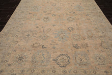 LoomBloom Beige Oushak Wool Rug LoomBloom Hand Knotted 9'x11'11''