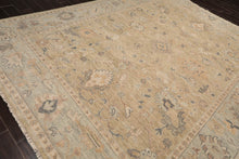 LoomBloom Beige Oushak Wool Rug LoomBloom Hand Knotted 9'2''x11'11''