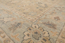 LoomBloom Beige Oushak Wool Rug LoomBloom Hand Knotted 9'2''x11'11''