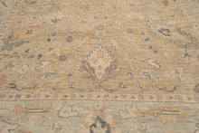 LoomBloom Beige Oushak Wool Rug LoomBloom Hand Knotted 9'2''x11'11''