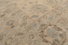 LoomBloom Beige Oushak Wool Rug LoomBloom Hand Knotted 8'11''x11'10''