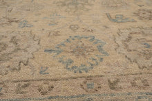 LoomBloom Beige Oushak Wool Rug LoomBloom Hand Knotted 8'11''x11'10''