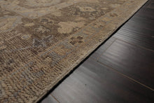 LoomBloom Brown Oushak Wool Rug LoomBloom Hand Knotted 9'x12'1''