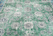 Multi Size Green Machine Made Traditional washable Polyester Oriental Area Rug