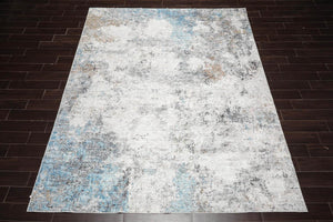 Multi Size Beige Machine Made Contemporary/Abstract washable Polyester Oriental Area Rug - Oriental Rug Of Houston