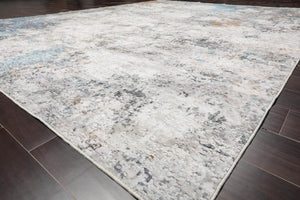 Multi Size Beige Machine Made Contemporary/Abstract washable Polyester Oriental Area Rug - Oriental Rug Of Houston