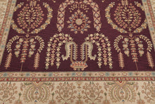 9x12 Aubergine Hand Hooked French Aubusson 100% Wool Traditional Oriental Area rug - Oriental Rug Of Houston