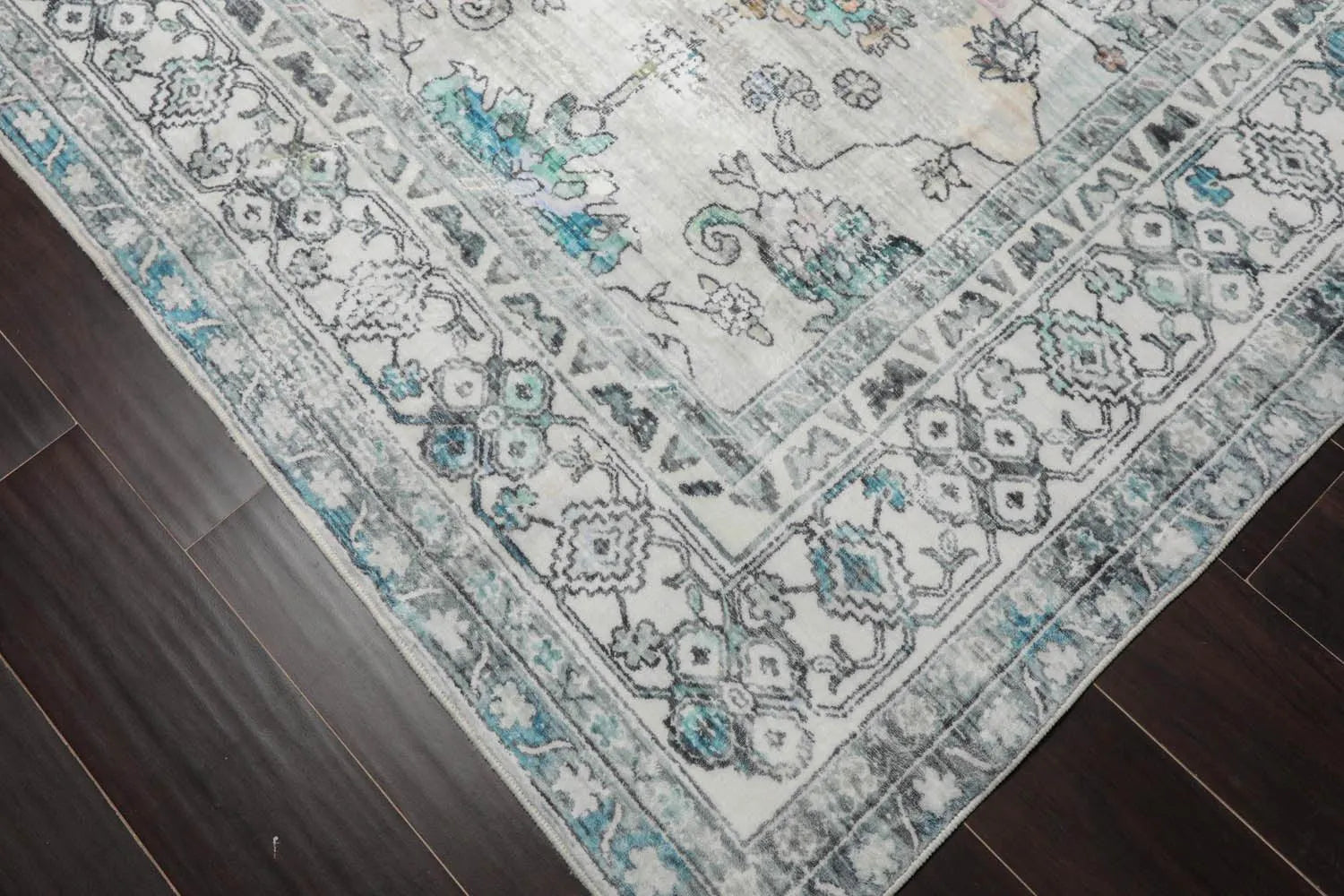 Shokan Area Rug 8x10 Ivory Machine Made Washable Oriental Area Rug – Oriental Rug Of ...