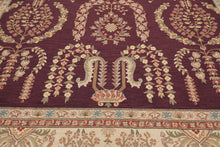 9x12 Aubergine Hand Hooked French Aubusson 100% Wool Traditional Oriental Area rug - Oriental Rug Of Houston