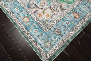 Multi size Green Machine Made Arts & Crafts Mission Style washable Polyester Oriental Area Rug - Oriental Rug Of Houston