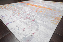 Multi Size  Beige Gray Orange Color Machine Made Flatweave Polyester Contemporary/ Abstract Oriental Rug