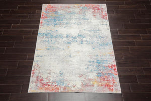 Multi SIze Beige Gray Orange Color Machine Made Flatweave Polyester Contemporary/ Abstract Oriental Rug