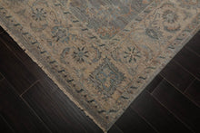 Gray Hand Knotted Traditional Afghan Oushak Wool Oriental Rug, LoomBloom 8'x10'