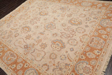 LoomBloom 8'2''x9'9" Tan Hand Knotted Traditional Oushak Wool Oriental Area Rug - Oriental Rug Of Houston