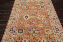 LoomBloom 5x7 Rust Wool Traditional Turkish Oushak Hand Knotted Oriental Rug