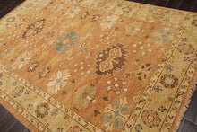 LoomBloom 6'5''x9'3" Caramel Hand Knotted Traditional Oushak Wool Oriental Area Rug - Oriental Rug Of Houston