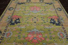 Multi Size Green Hand Tufted Traditional Oushak Turkish 100% Wool Oriental Area Rug