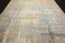 10x14 Beige, Taupe, Gray Color Hand Knotted Sherpa Wool and Silk Modern & Contemporary Oriental Rug