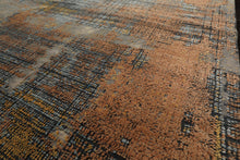 10x14 Beige, Taupe, Gray Color Hand Knotted Sherpa Wool and Silk Modern & Contemporary Oriental Rug