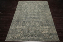 9x12 Green, Ivory Color Hand Knotted High End Designer Wool Transitional Oriental Rug