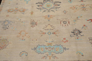 Multi Size Beige, Aqua, Gray Color Hand Knotted Oriental Wool Arts & Crafts/Mission Oriental Rug