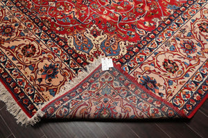 10x14 Red Hand Knotted 100% Wool Kashann Traditional Persian Oriental Area Rug - Oriental Rug Of Houston