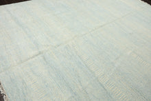 9x12 Ivory, Aqua, Color Hand Knotted Tibetan Wool & Silk Modern & Contemporary Oriental Rug