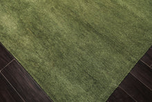 8x10 Warm Green, , Color Hand Woven  100% Wool Modern & Contemporary Oriental Rug