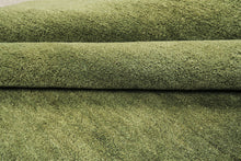 8x10 Warm Green, , Color Hand Woven  100% Wool Modern & Contemporary Oriental Rug