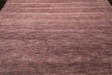 8x10 Aubergine, , Color Hand Woven  100% Wool Modern & Contemporary Oriental Rug