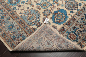 Multi Size Beige Gray Aqua Color Hand Knotted Oriental Wool Arts & Crafts/Mission Oriental Rug
